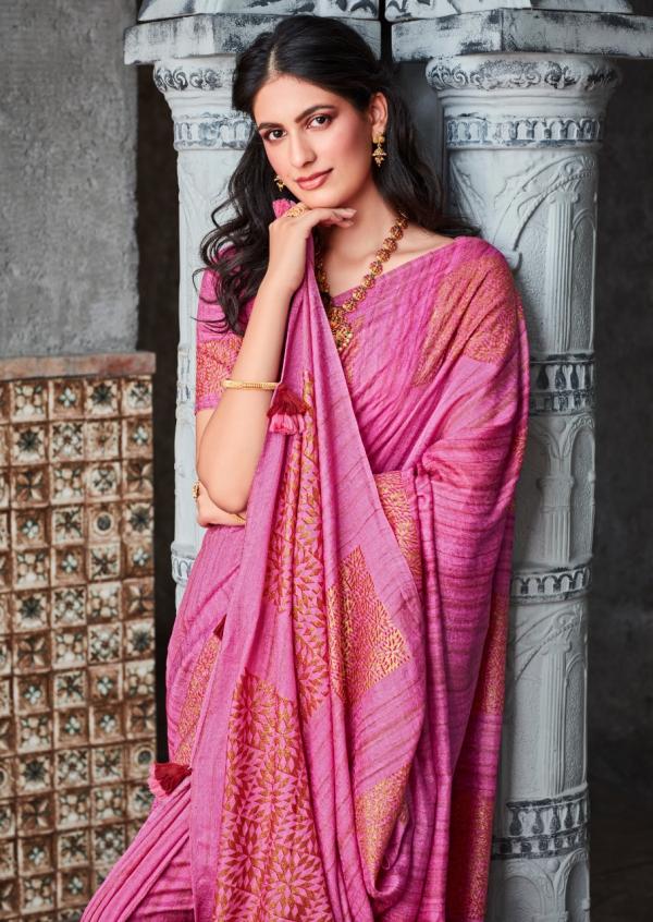 Sr Panama Fancy Soft Linen Saree Collection